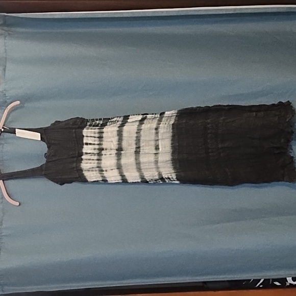 Backwoods Navy Grey & White Sleeveless Dress - Picture 3 of 4